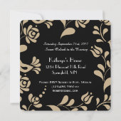 Elegant European Folk Art Birthday Kaart (Achterkant)