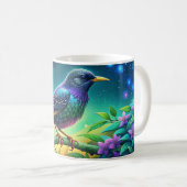 Elégant européen Starling Mug Nature's Iridescente (Devant droit)