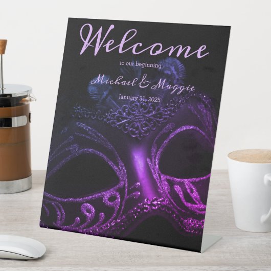 Elegant Evening Reclamebord Met Voetstuk (Insitu)