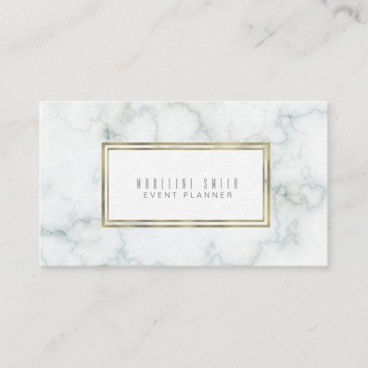 Elegant Event Planner Floral Visitekaartje (Voorkant)