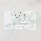 Elegant Event Planner Floral Visitekaartje (Achterkant)