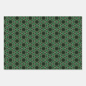 Elegant Evergreen en Gold Wrapping Paper Set (Voorkant 3)