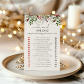 Elegant evergreen Hij zei dat ze een bruidsspel ze