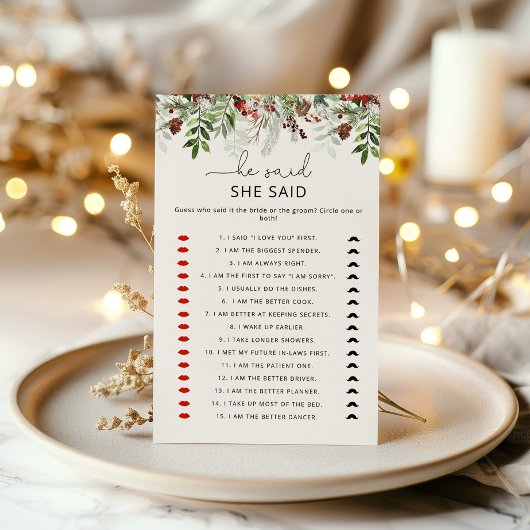 Elegant evergreen Hij zei dat ze een bruidsspel ze