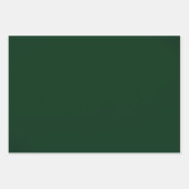 Elegant Evergreen Smaragd Groen en Goud Inpakpapier Vel (Voorkant 2)
