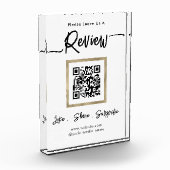 Élégant examen des affaires Code QR Bloc photo (Gauche)