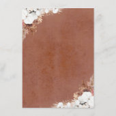 Elegant Exotic Boho Wedding Details Informatiekaartje (Achterkant)