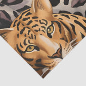 Elegant Exotisch Oerwoud Safari Wild Cats Decoupag Tissuepapier (Detail)