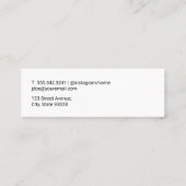 Elegant Expression Mini Visitekaartje (Achterkant)
