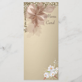 Elegant Extravaganza Bruiloft Menu Kaart