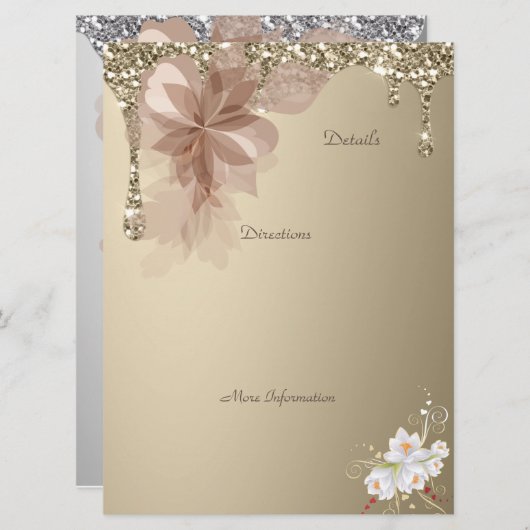 Elegant Extravaganza Détails Carte Direction (Devant / Derrière)