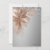 Elegant Extravaganza gepersonaliseerd bedankje Bedankkaart (Achterkant)