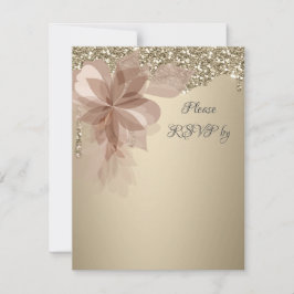 Elegant Extravaganza Wedding RSVP Response Kaart