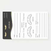 Elegant Eyelash Client Record Form Post-it® Notes (Voorkant)