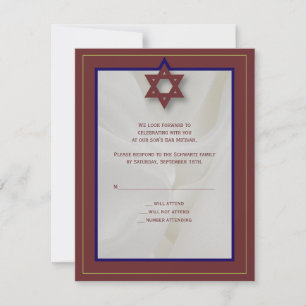 Elegant Fabric Bar Mitzvah Réponse en Bourgogne