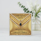 Elegant Fabulous Diamonds Gold Black Jewel Aankondiging (Staand voorkant)