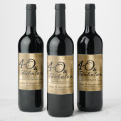 Elégant Fabulous fête de l'anniversaire Étiquette  (Bouteilles)