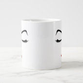 Elegant Face Extra Grote Beker (Voorkant)