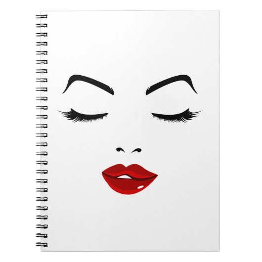 Elegant Face Notitieboek (Voorkant)