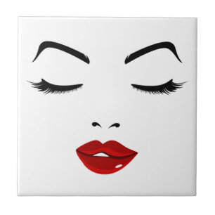 Elegant Face Tegeltje