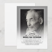 Elegant Faded Fotobegrafenisuitnodiging Kaart (Voorkant / Achterkant)