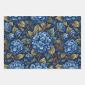 Elegant Faded Hydrangea Floral Pattern Decoupage Inpakpapier Vel (Voorkant)