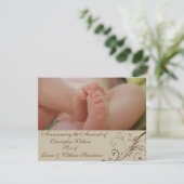 Élégant Faire-part bébé (Debout devant)