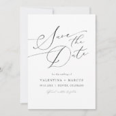 Élégant faire-part de calligraphie classique (Devant)