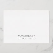 Élégant Faire-Part de Date de Mariage avec Calligr (Verso)