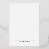 Élégant Faire-Part de Date d'Or (Verso)