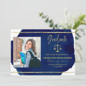 Élégant Faire-part de diplôme de l'école de droit (Debout devant)