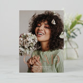 Élégant Faire-part de diplôme de niveau supérieur (Debout devant)