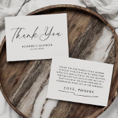 Élégant faire-part de douche de mariée écriture ma