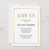 Élégant Faire-part de graduation de balise (Dos)