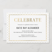 Élégant Faire-part de graduation de balise (Dos)