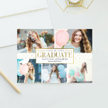 Élégant Faire-part de graduation de balise<br><div class="desc">Célébrez le diplômé avec cette carte moderne et élégante de Berry Berry Sweet { www.berryberrysweet.com } Objets assortis et options de couleur disponibles dans notre magasin ou sur demande.</div>