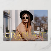 Élégant Faire-part de graduation de la filière (Recto)