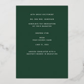 Élégant Faire-part de graduation de la marmotte d' (Verso)