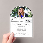 Élégant Faire-part de Graduation de la photo Arché (In situ (ordinateur de poche))