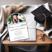 Élégant Faire-part de Graduation de la photo Arché