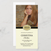 Élégant Faire-part de graduation de phoque (Devant / Derrière)