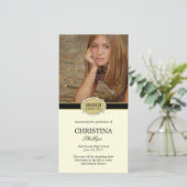 Élégant Faire-part de graduation de phoque (Debout devant)