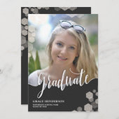 Élégant Faire-part de graduation photo (Devant / Derrière)