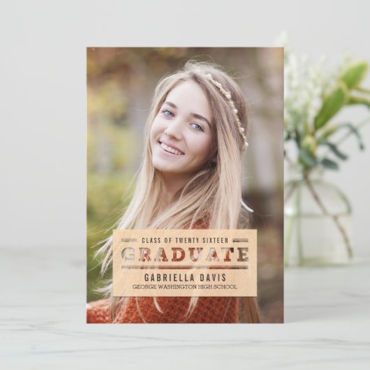 Élégant Faire-part de la coupe (Debout devant)