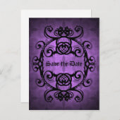 Élégant faire-part de mariage (Devant / Derrière)