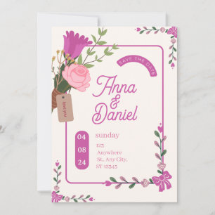 Élégant faire-part de mariage