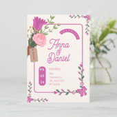 Élégant faire-part de mariage (Debout devant)
