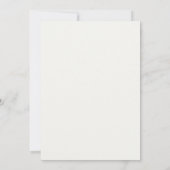 Élégant faire-part de mariage (Dos)