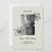 Élégant faire-part de mariage (Devant)