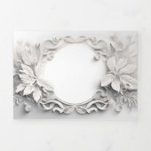 Élégant faire-part de mariage 3D (Page de couverture)